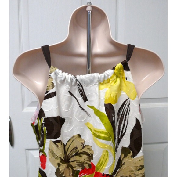 NWT Directions Belk Halter Top cotton lined floral sheath Dress Size 6 MSRP $72 - Picture 3 of 7